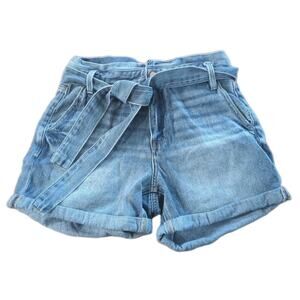 Kancan Denim Jean Tie Shorts Womens Size 26 Small Medium Estilo 100% Cotton